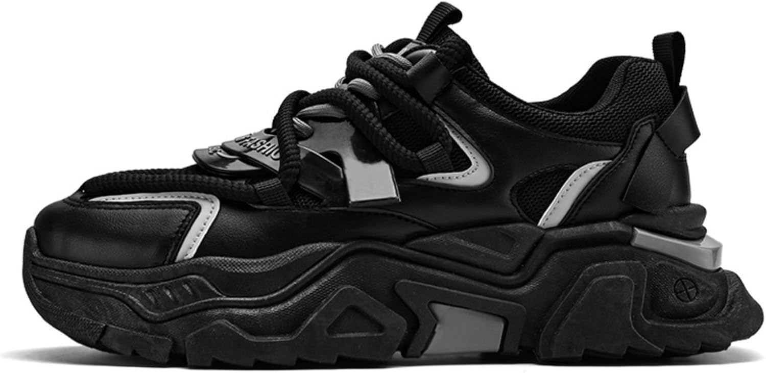 

Мужские осенние кроссовки с толстой подошвой, спортивные, повседневные, дышащие, белые Hcqijinrx