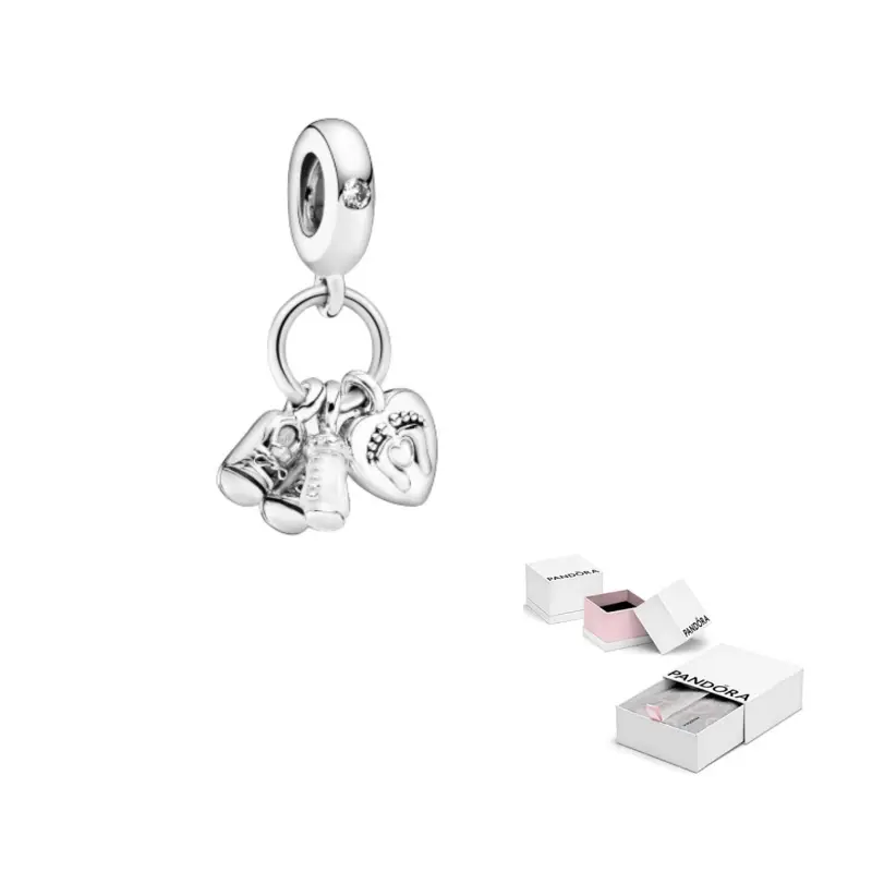 

Pandora Серебряный кулон с фианитом для женщин, Silver