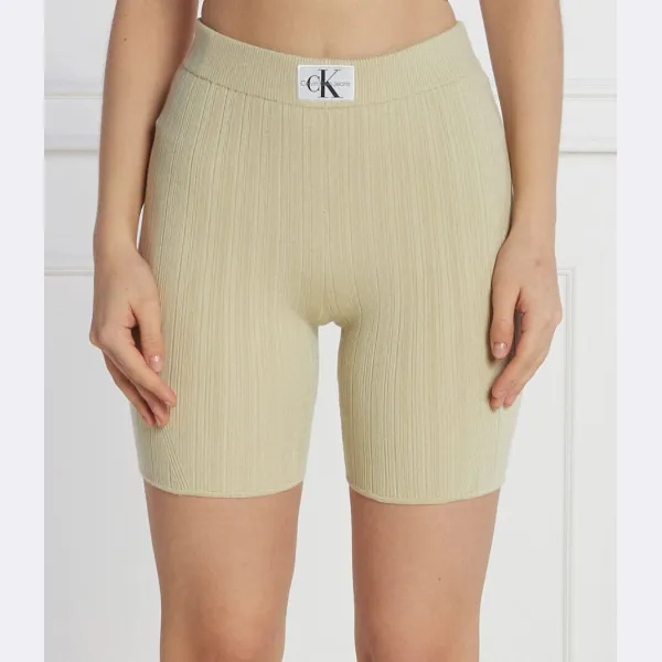 

Велосипедные шорты узкого кроя Calvin Klein, бежевый