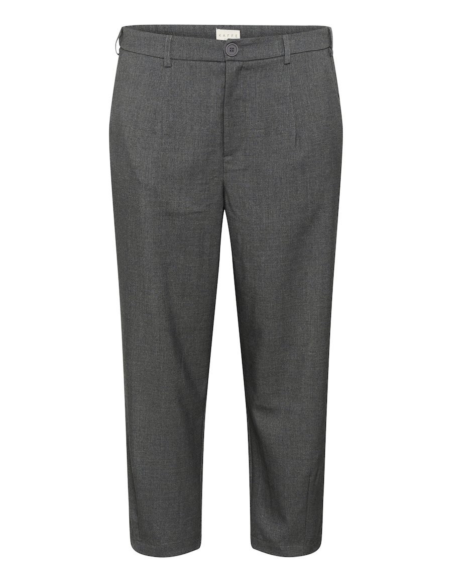 

Свободные брюки со складками спереди KAFFE CURVE Merla, темно-серый