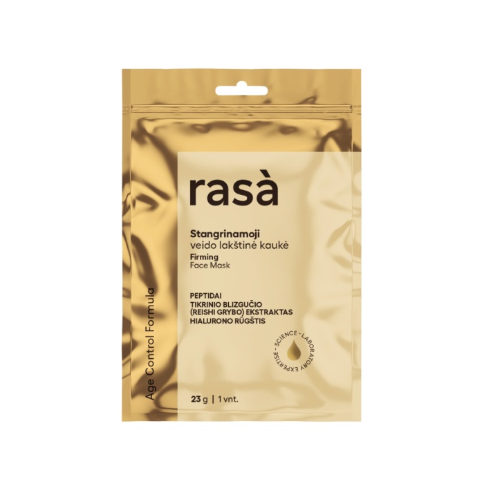 

Укрепляющая тканевая маска age control firming face mask Rasa, вес 23 гр.r