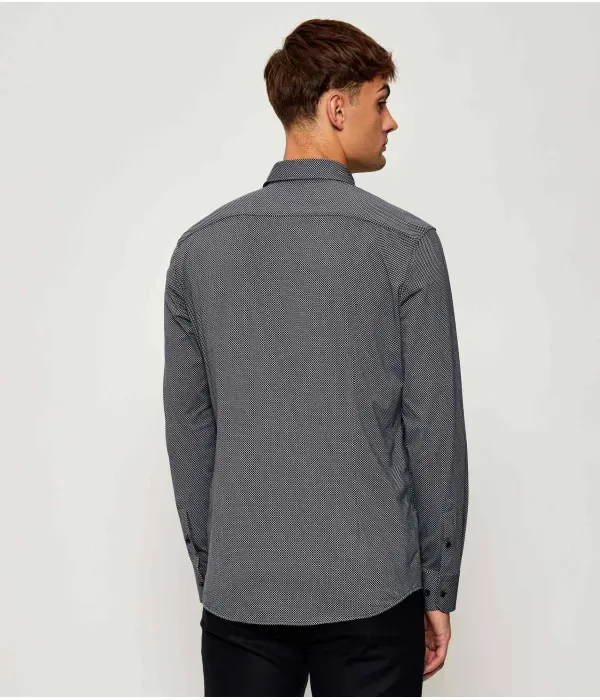 Футболка P-HANK-spread-C1-222 slim fit Boss, темно-синий — фото 3