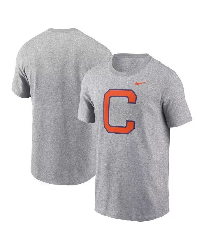 

Мужская футболка с альтернативным логотипом Heather Grey Clemson Tigers Primetime Evergreen Nike, серый