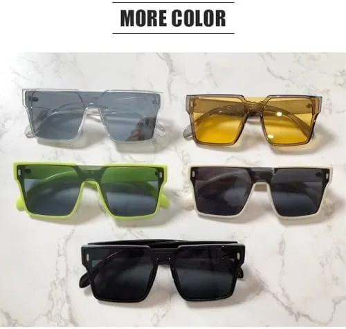 

Модные солнцезащитные очки в крупной оправе, цельные, универсальные, в стиле «рисовый маникюр», для женщин. Солнцезащитные очки с козырьком MTZJH, Orange