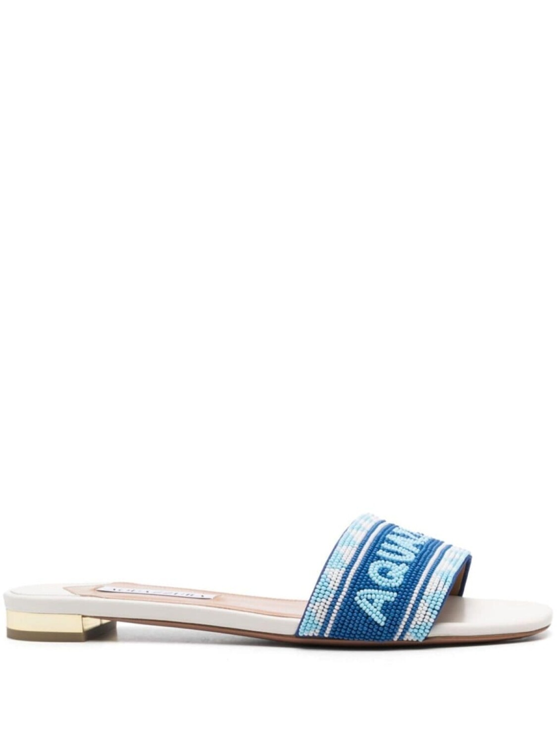 

Aquazzura шлепанцы Aqz Beads, белый