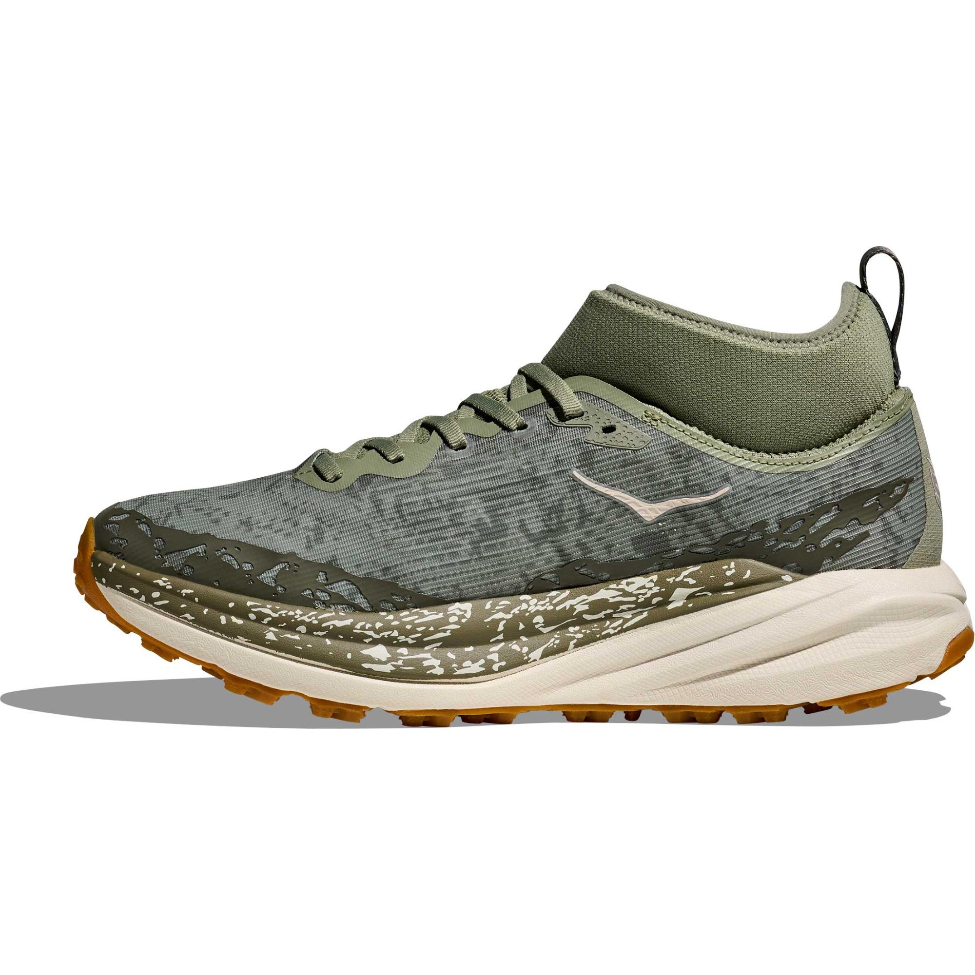 Мужские кроссовки для бега по пересеченной местности Speedgoat 6 Mid GORE-TEX HOKA, Sea Moss/Oat Milk — фото 3