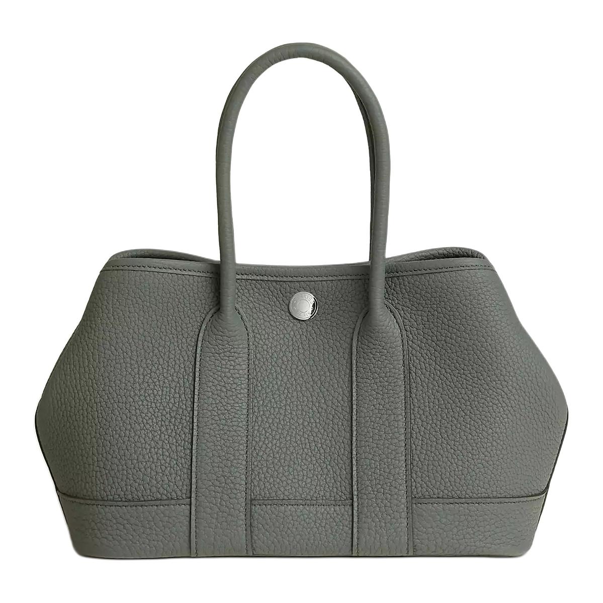 

HERMES Сумка мини женская из холста с телячьей кожей