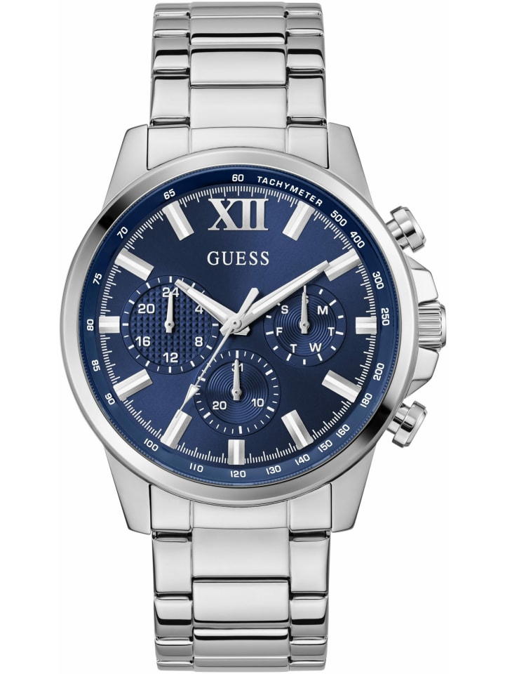 

Guess Мужские аналоговые часы серебристого цвета