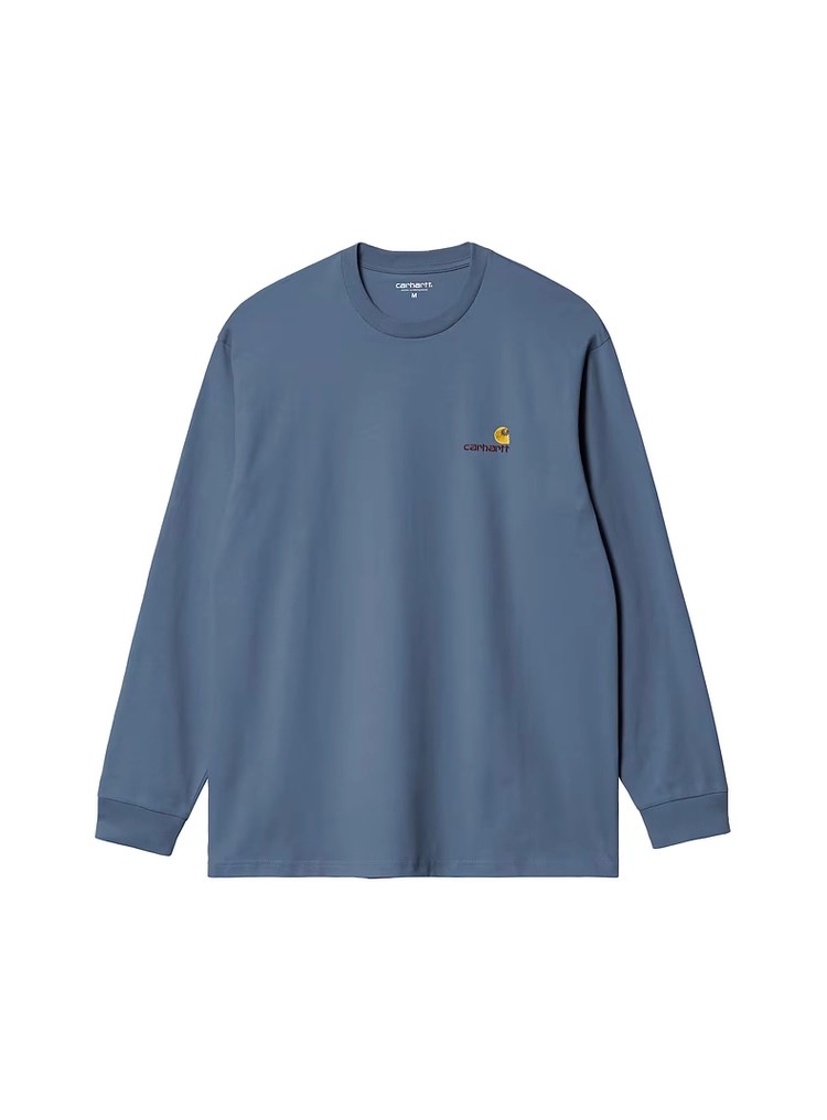 

Мужские футболки с круглым вырезом, умеренно прямой крой Carhartt Wip, bll/синий