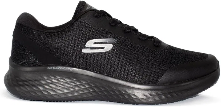 Мужские кроссовки Skechers 232591 Nvbk, Black Mesh Duraleather Trim — фото 2