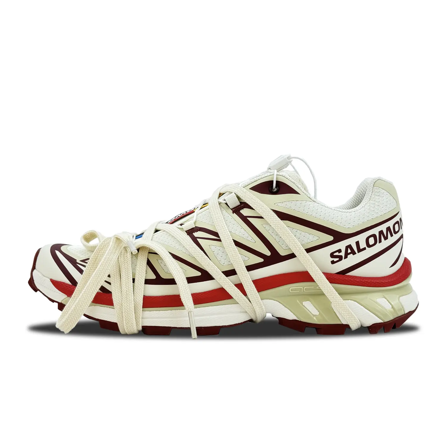 

Кроссовки XT-6 унисекс с низким верхом белый/красный Salomon