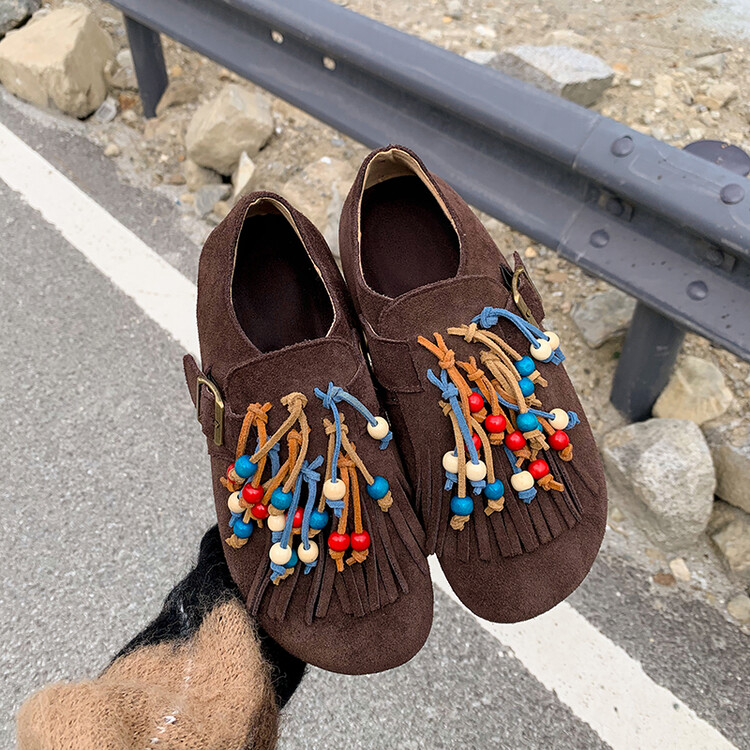Yeezyy Reezy Женские повседневные туфли-лодочки кофейного цвета, цвет Coffee — фото 4