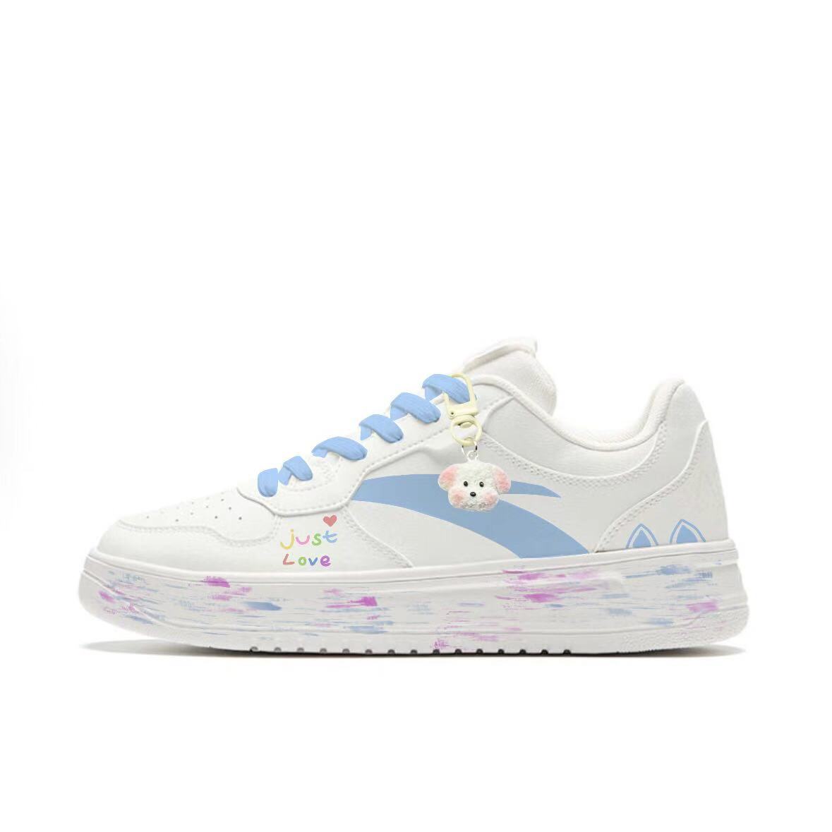 

расслабленные нескользящие амортизирующие низкие скейтерские кроссовки unisex ANTA, белый