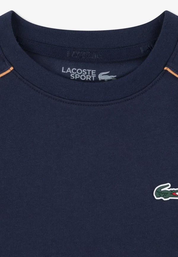 Футболка с принтом в виде канавок Lacoste, Marine — фото 3