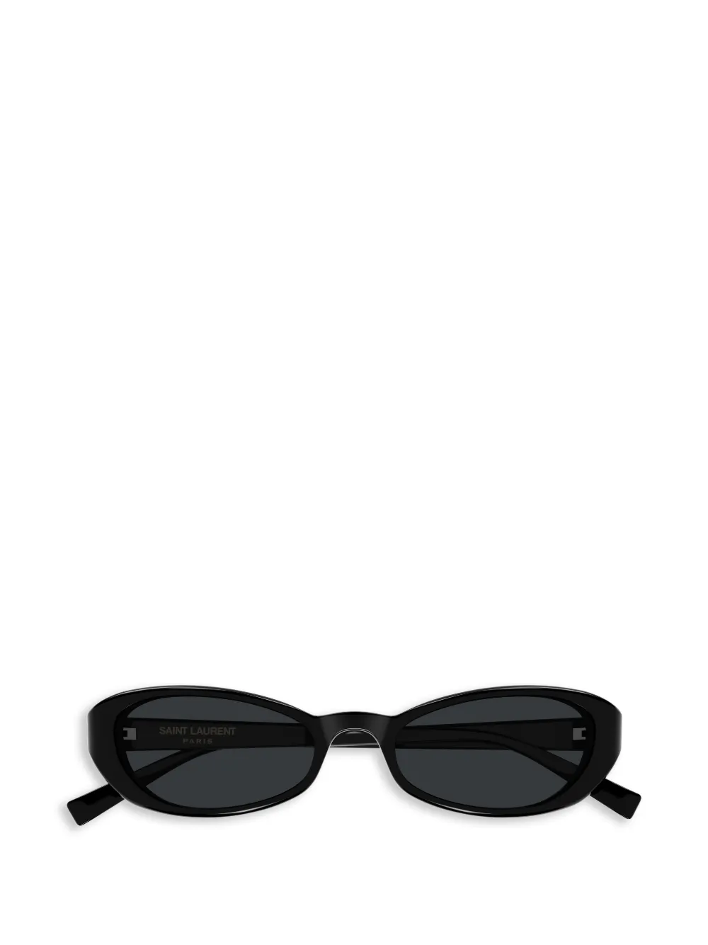 

Солнцезащитные очки в овальной оправе Saint Laurent, черный