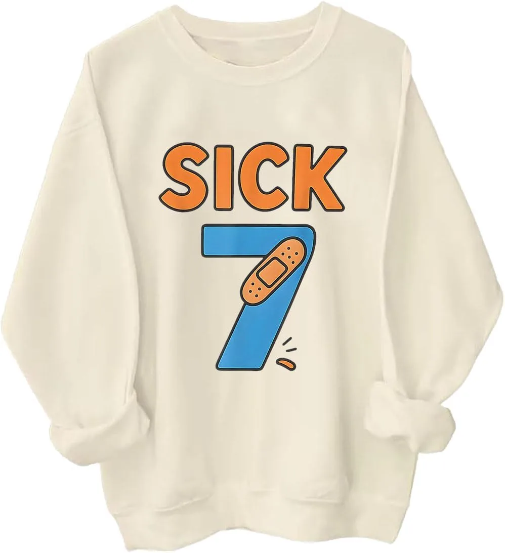 

Толстовка Sick Seven с принтом номер семь Czbic