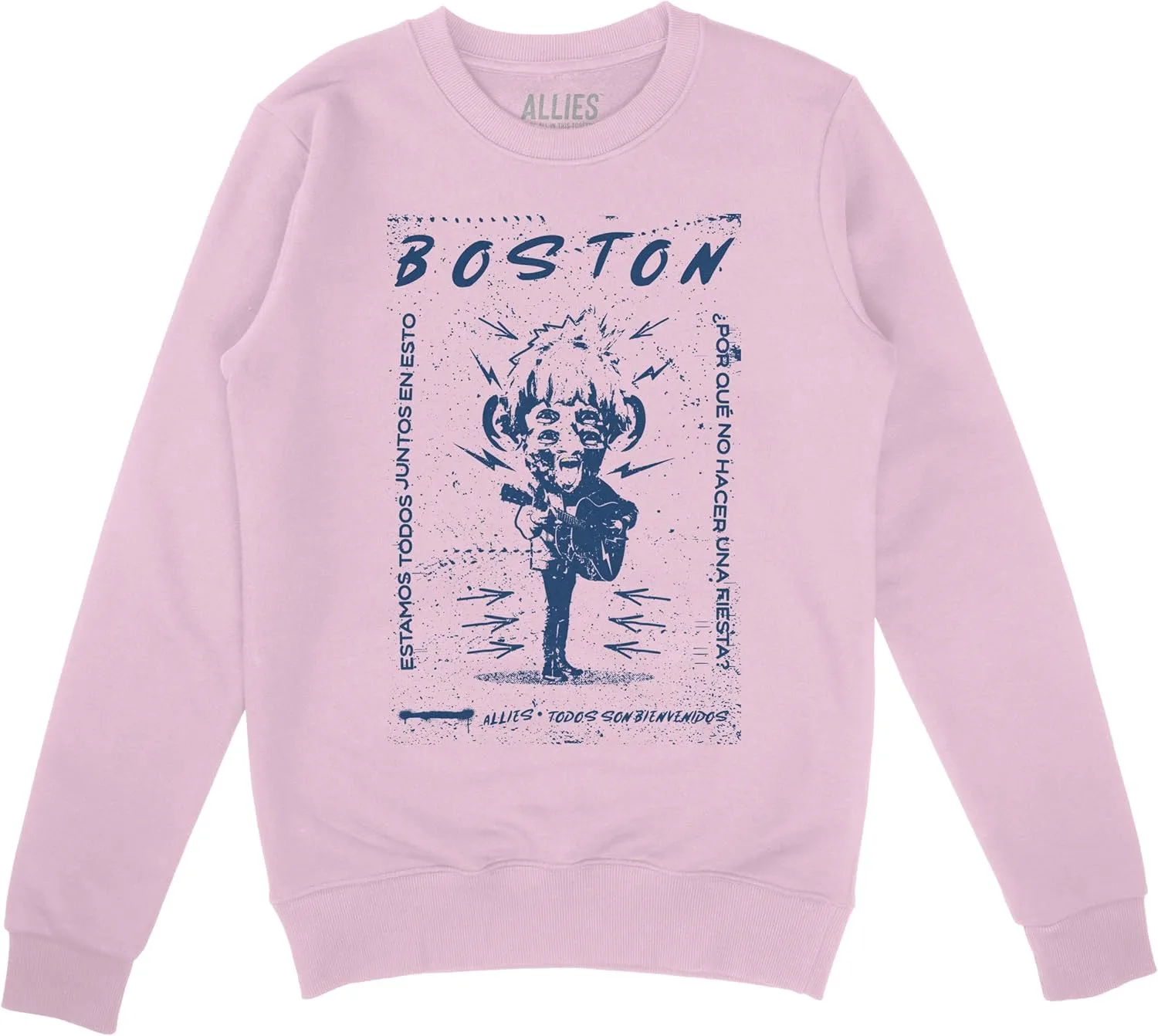 

Свитшот Allies Boston в стиле панк-рок