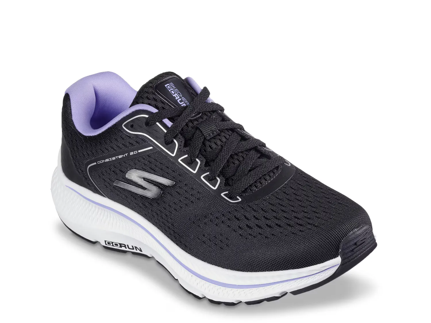 

Кроссовки GO RUN Consistent 2.0 Running Shoe Skechers, черный/фиолетовый