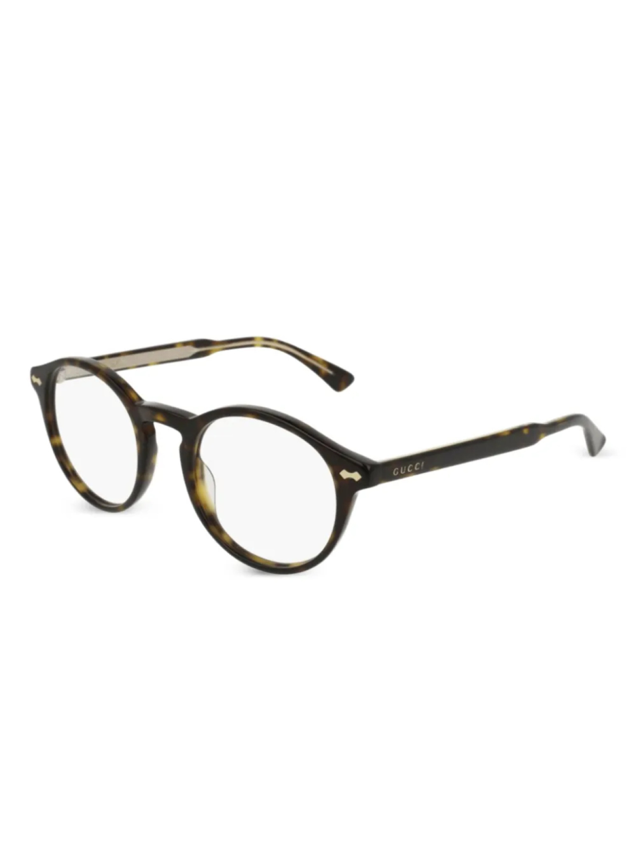 

Очки в круглой оправе Gucci Eyewear, коричневый