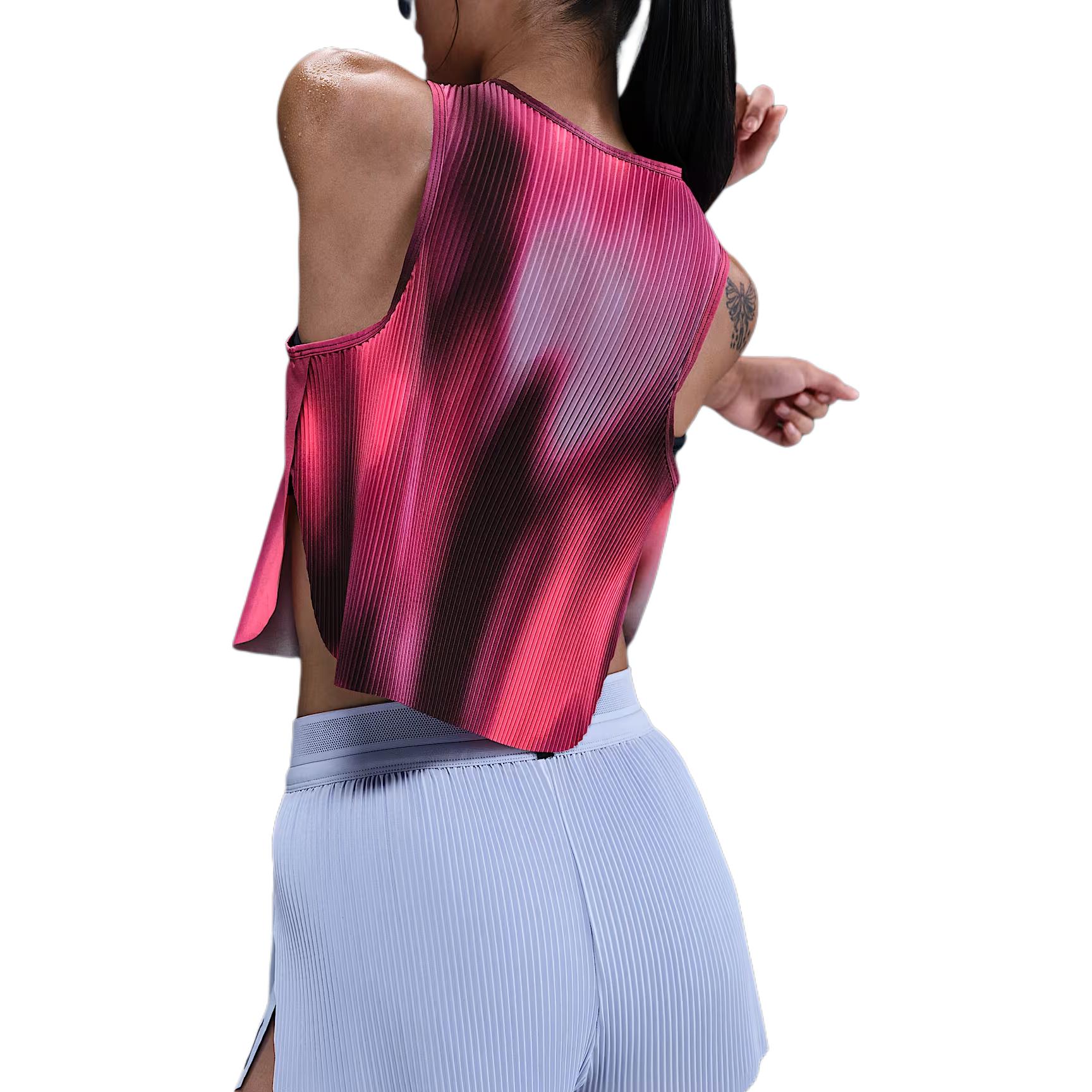 Топ Dri FIT ADV для женщин Nike, фиолетовый/красный/зеленый — фото 4