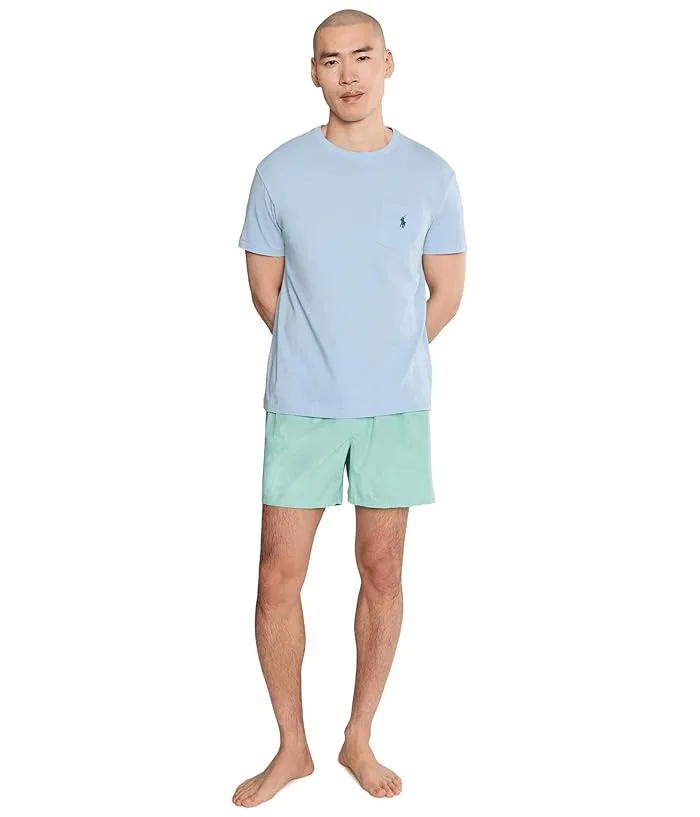 Трусы с принтом Printed Woven Boxer Polo Ralph Lauren, Tanner Mini Houndstooth/Cruise Navy Pp — фото 2