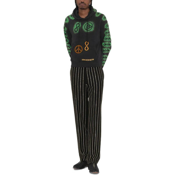 Толстовка x dries van noten embroidered hoodie 'black' Stussy, черный — фото 3