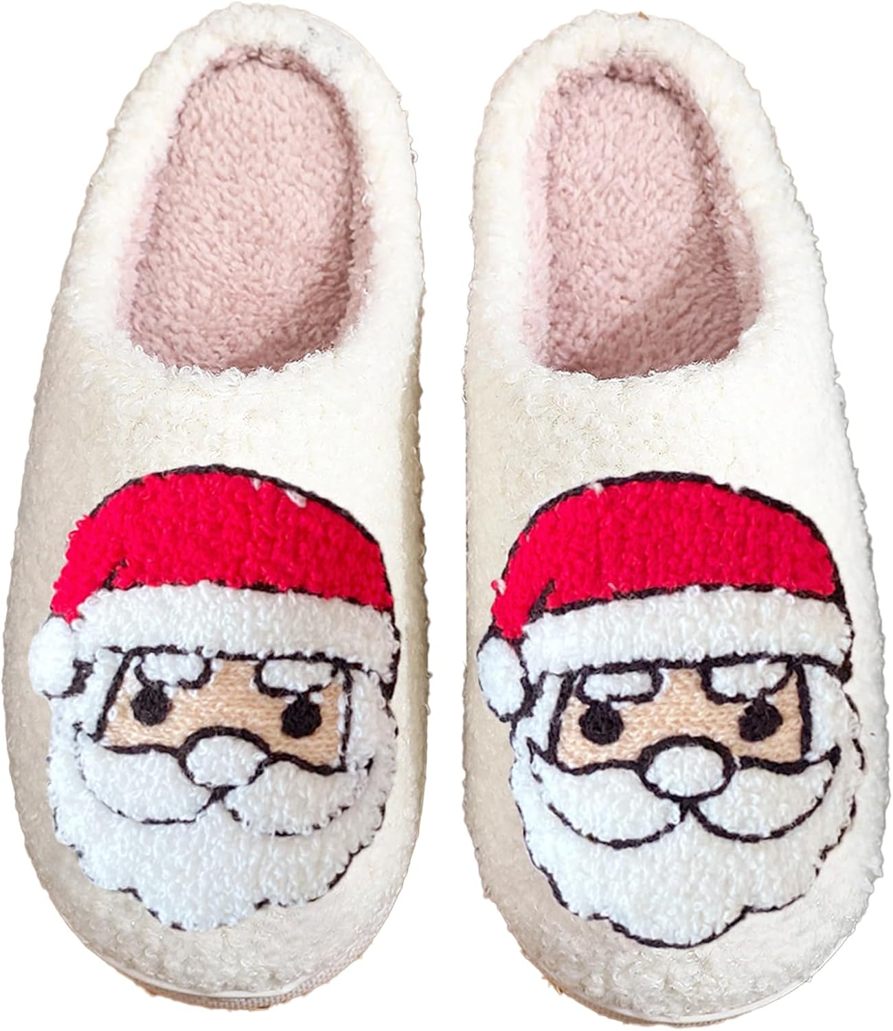 

Пушистые домашние тапочки с санта клаусом Oukisam