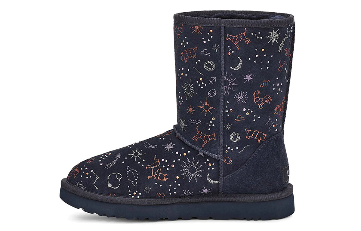 Ботинки зимние женские UGG, темно-синий