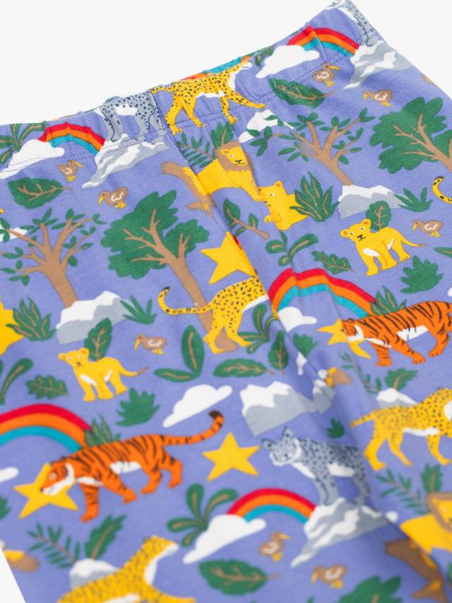 Детские легинсы Libby из хлопка с принтом Frugi, Grape Into The Wild — фото 3