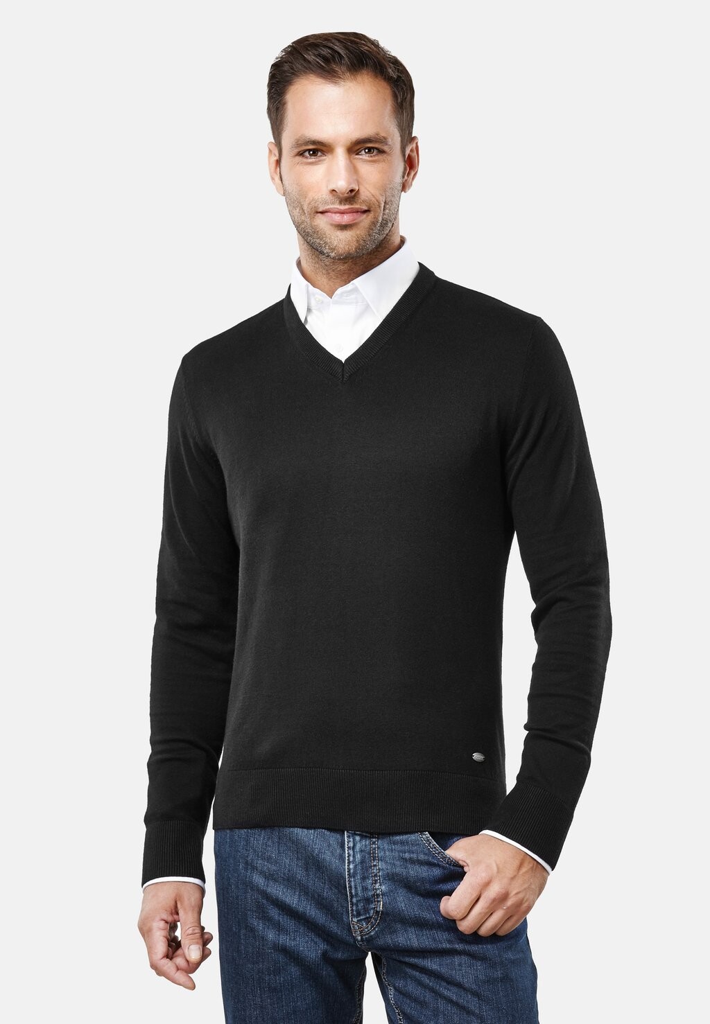 

Джемпер V NECK Vincenzo Boretti, черный