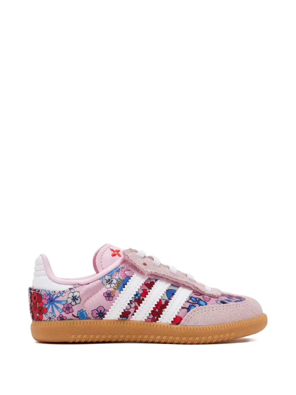 Кроссовки Samba OG с цветочным принтом из коллаборации с Liberty London Adidas Kids, розовый