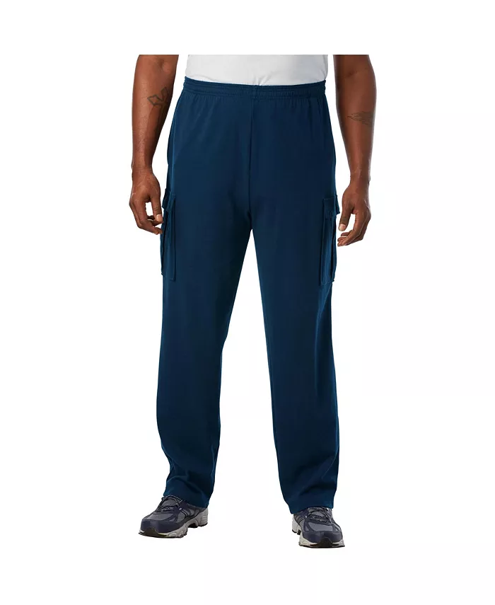 

Большие и высокие легкие джерси карго спортивные штаны Kingsize, синий