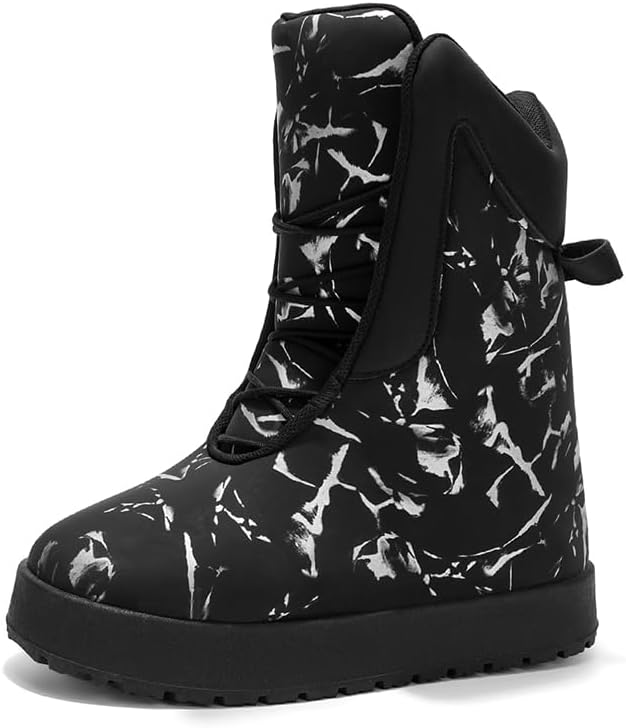 

Унисекс боевые ботинки с камуфляжным рисунком, шнуровка, зимние ботинки в военном стиле, черные и серые Generic