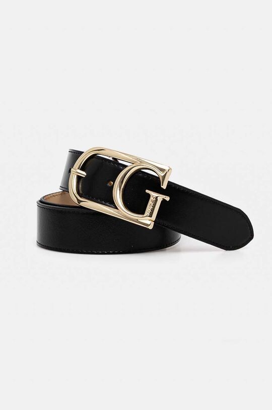 

Кожаный ремень Guess, черный