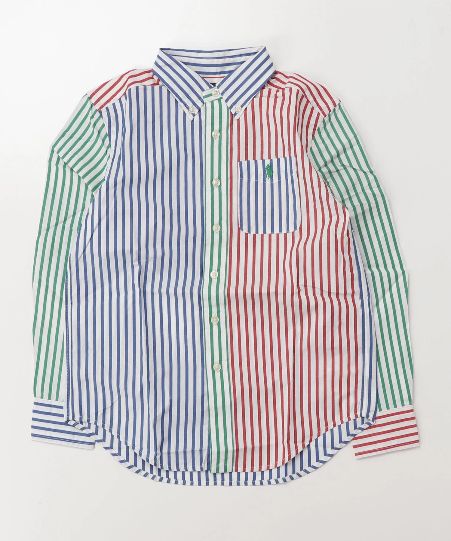 Детская рубашка POLO RALPH LAUREN CHILDRENSWEAR в полоску — фото 3