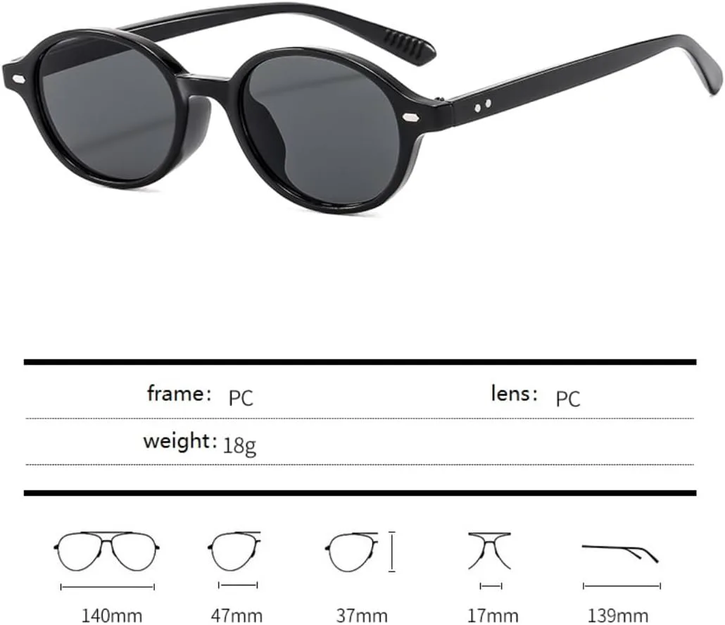 

Солнцезащитные очки для мужчин и женщин - защита UV400 - овальная оправа, линзы конфетных цветов, для занятий спортом на открытом воздухе и вождения DSVIGF, Tea White