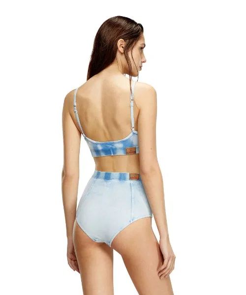 Шорты женские высокие Stretch Cotton джинсовые индиго — фото 2