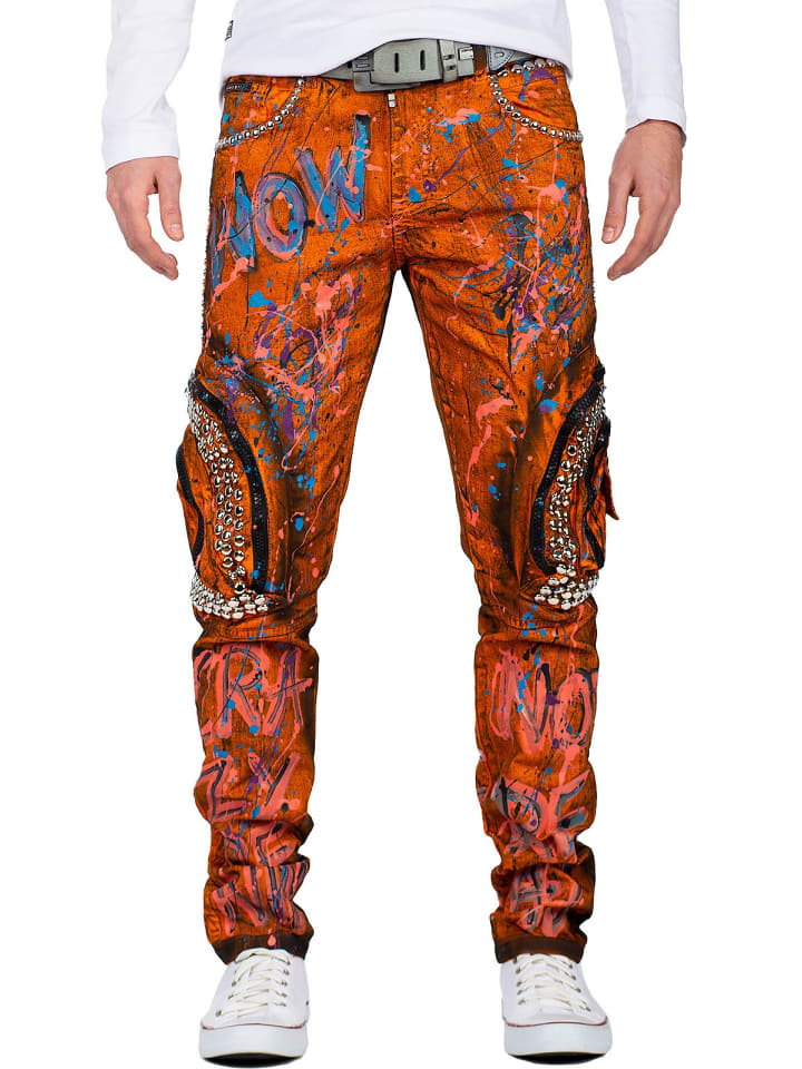 

Джинсы оранжевого цвета Cipo & Baxx