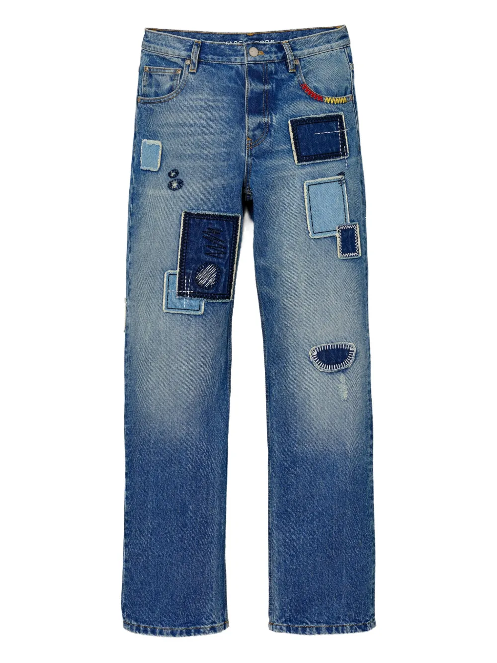 

Джинсы в технике пэчворк MARC JACOBS, синий