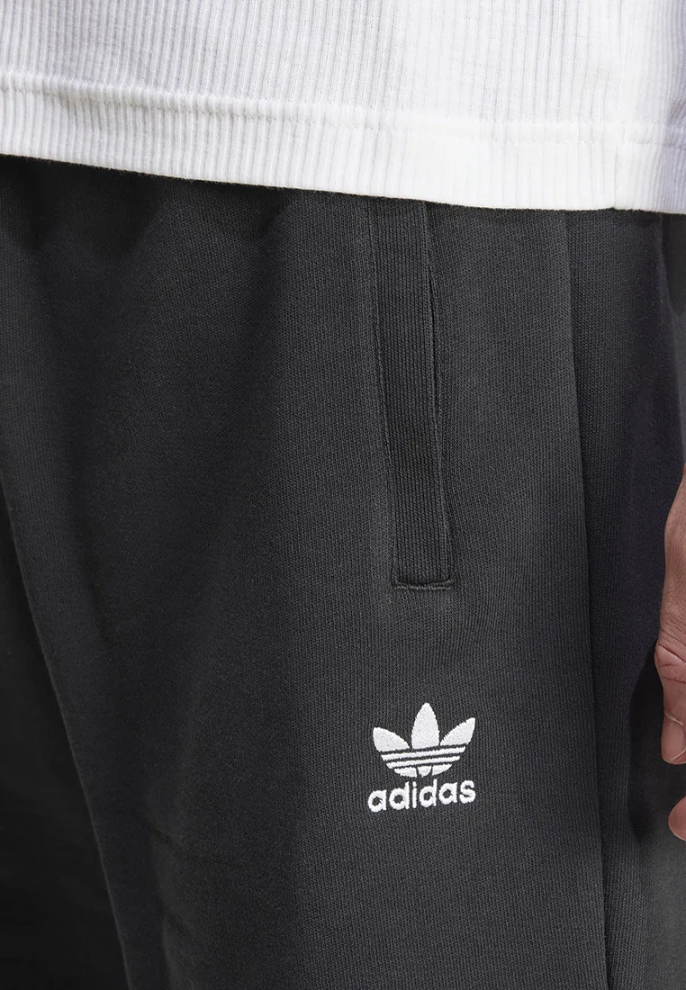 Шорты флисовые, Trefoil Essentials, Adidas, черный — фото 3