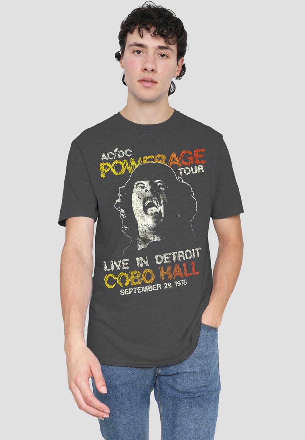 

Футболка с принтом ACDC POWERAGE TOUR Cotton Soul, антрацит