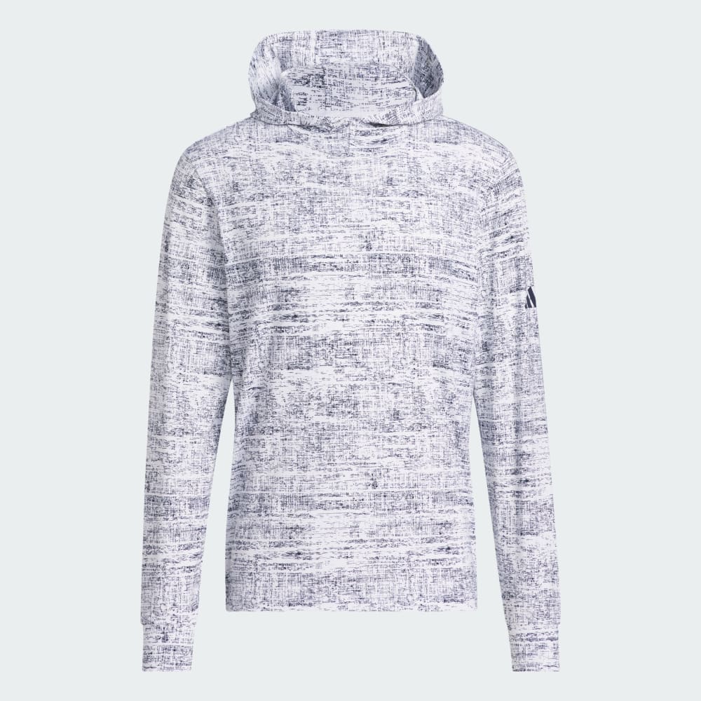 Спортивное худи Adidas Performance Printed Lightweight Hoodie, цвет White/Collegiate Navy — фото 4