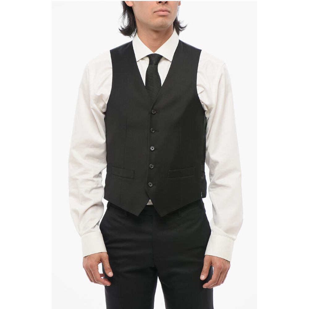 

Шерстяной жилет TREND с 5 карманами Corneliani, Black