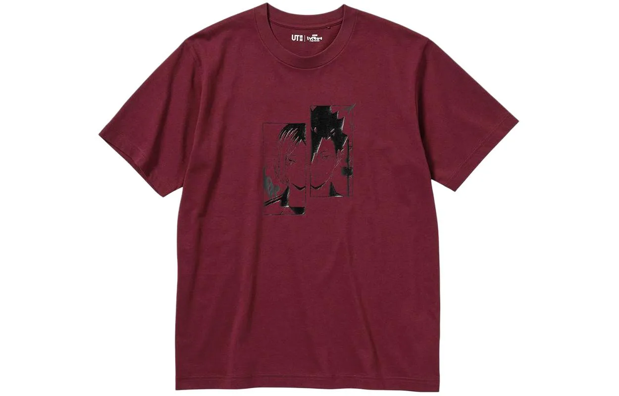 UNIQLO Футболка Unisex Maroon