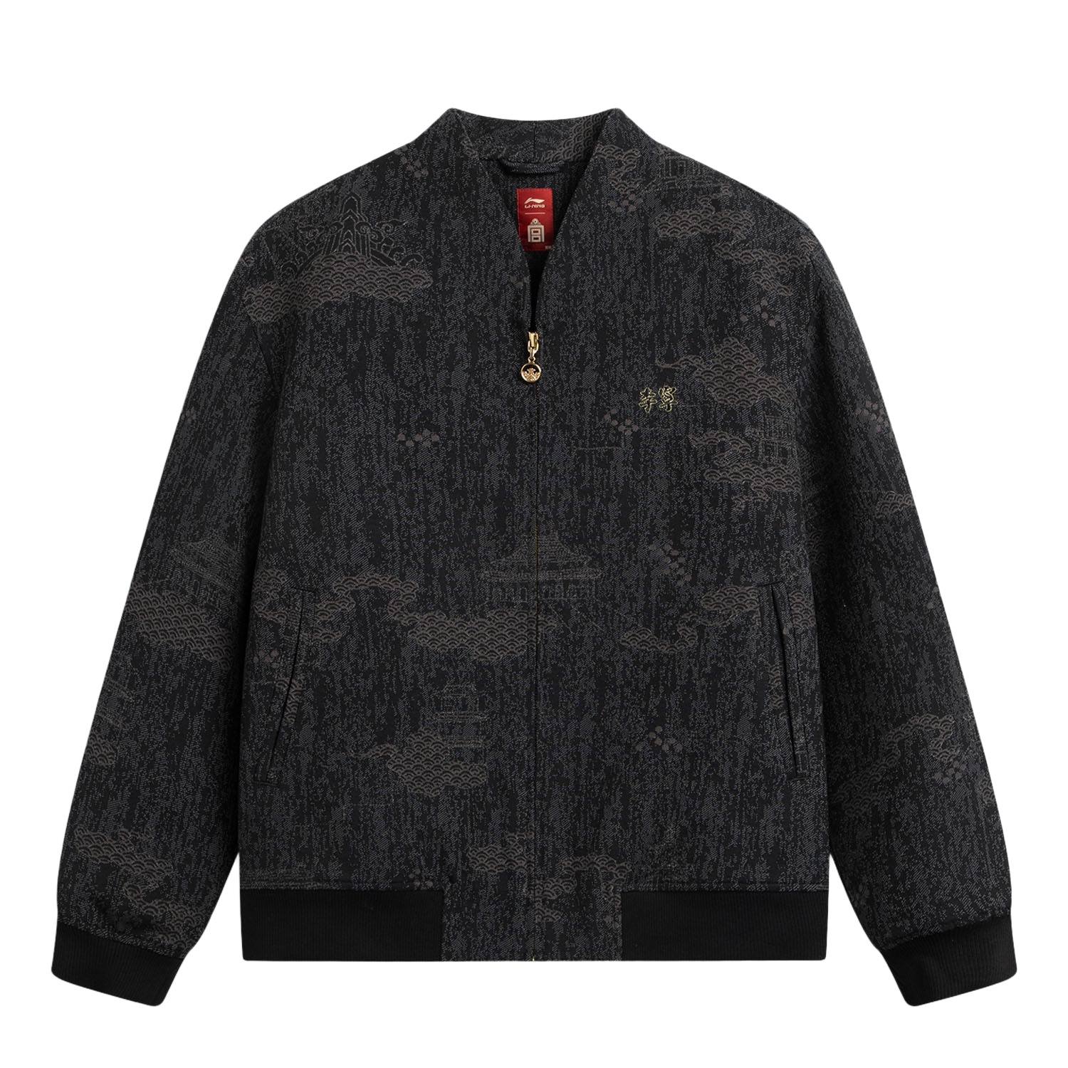 

LINING Спортивная куртка мужская, Black Jacquard