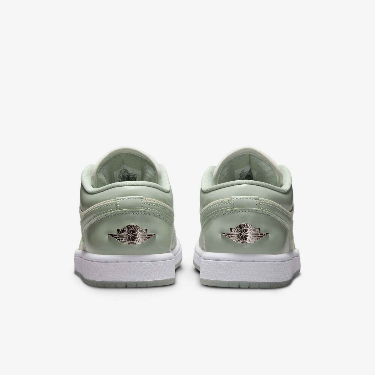 Jordan Air 1 нескользящие износостойкие низкие детские повседневные кроссовки white green — фото 4