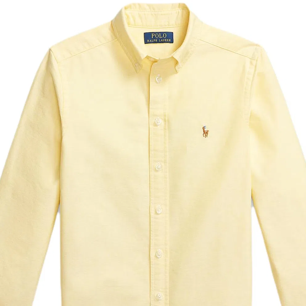 Повседневная рубашка для детей Polo Ralph Lauren желтая — фото 4