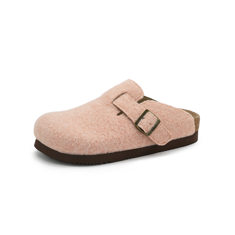 UBZ Женские тапочки EVA с закрытым носком персиково-розовые, цвет Peach Pink