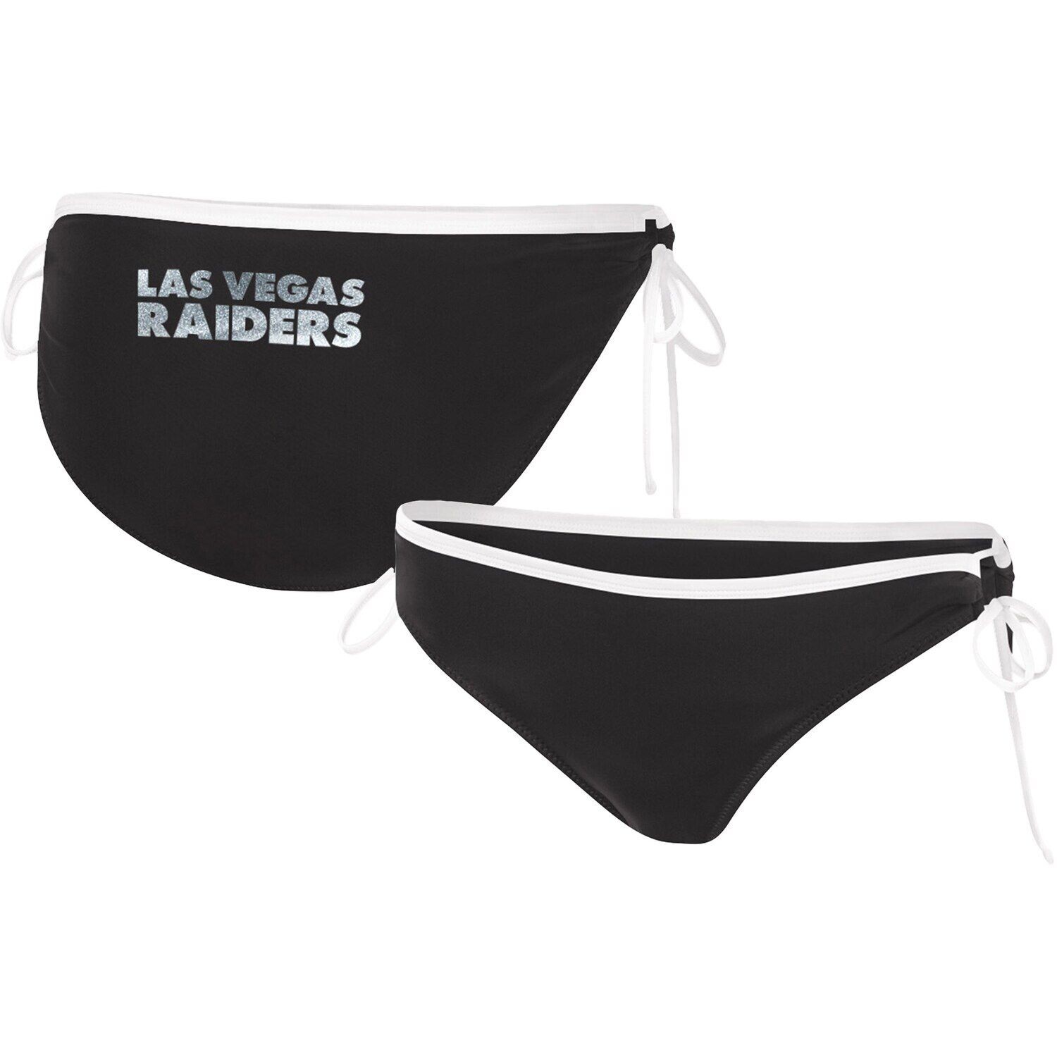 

Женские плавки бикини G-III 4Her Carl Banks Black Las Vegas Raiders Perfect Match G-III