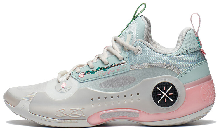 

Кроссовки Li Ning Wow 10 Basketball, светло-голубой/светло-розовый